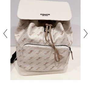 COACH Turner Backpack - coated canvas with horse & carriage print - barely used